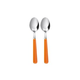 Excelsa Set Cucchiaini in Acciaio Inox, Arancione, 2 Pezzi
