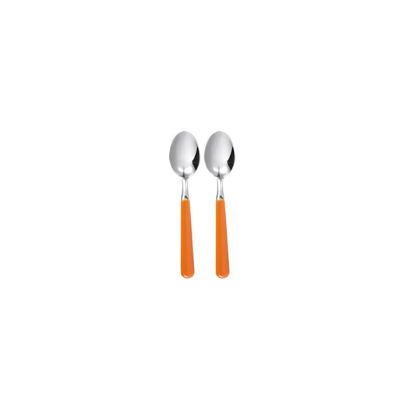 Excelsa Set Cucchiaini in Acciaio Inox, Arancione, 2 Pezzi