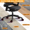 Office Chair Wheels for Casters Replacement - 3" Rubber Wheels