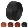 Hilitchi Black Leather Strips, 1 Inch Wide 78.7 Inch Length
