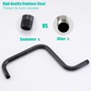 SEABEFORE 13" Gooseneck (S-Shape) Shower Arm Oil Rubbed Bronze Shower
