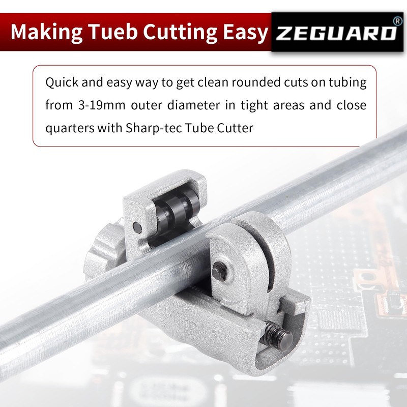 Zeguard 3-19mm Pipe Cutter, Adjustable Pipe Slice, Mini Tube Cutter