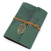 EvZ Vintage Dark Green PU Leather Cover Loose Leaf Blank