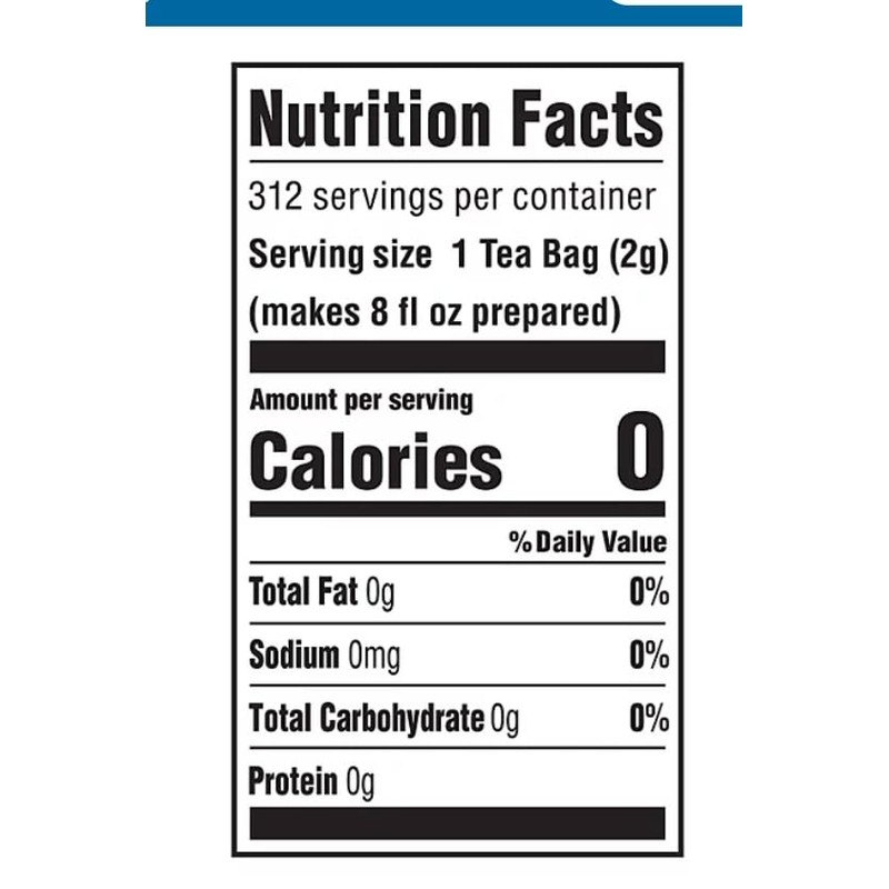 Black Tea Bags, Individually Wrapped 100 Count