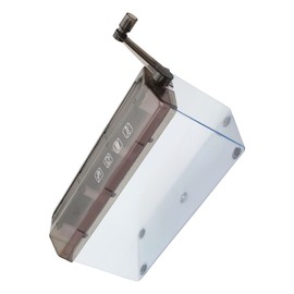 Paper Shredder Plastic Manual A4 Cutting Machine for Office Classroom (Black)