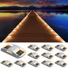 AGPTEK Solar Driveway Lights 12 Pack, Outdoor Deck Dock Marine