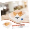 GRIRIW Desktop Tea Bag Storage Box Compartments for Coffee and