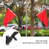 Luqeeg Flag Pole Holder Mounting Bracket, 3 Hole Heavy Duty