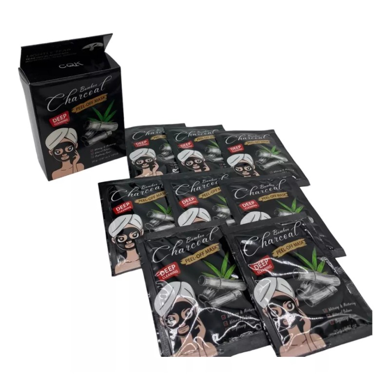 Eco R. Pack 20 Mascarilla Sobre Cara Limpieza Facial Negra