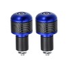 X AUTOHAUX 1 Pair 7/8" 22mm Blue Motorcycle Handlebar End