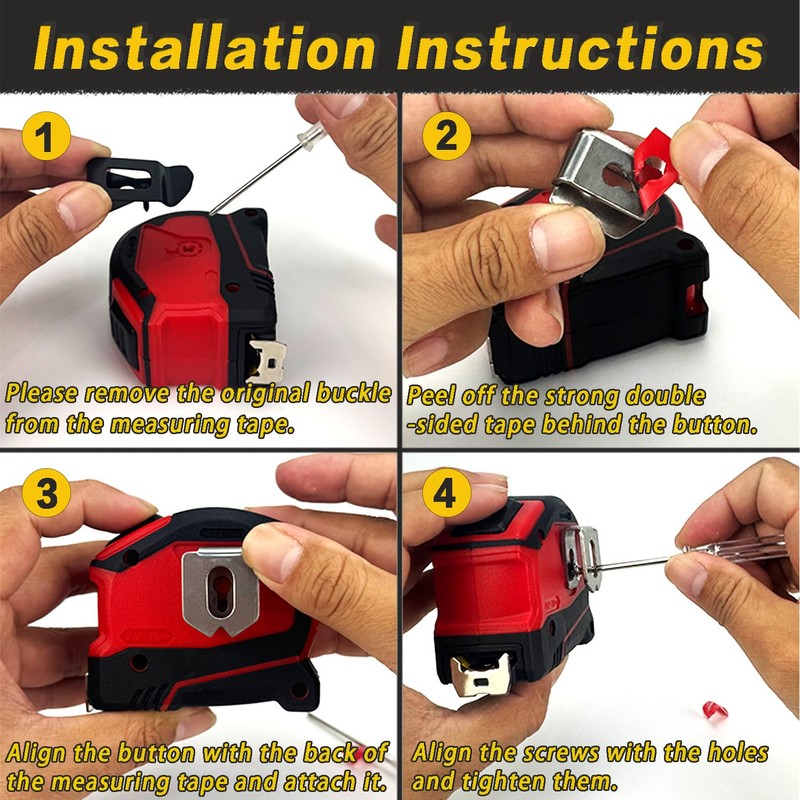 [MAGG HEVI] Tape Measure Holder,Quick Draw Tape Measure Holster,Tape Measure