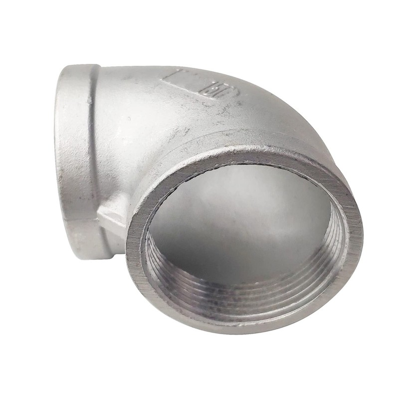 LOZOME 2" Female Threaded Elbow 90 Degree Elbows Angled Stainless