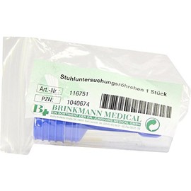 STUHLUNTERSUCHUNGSRÖHRCHEN Plastic, Pack of 1