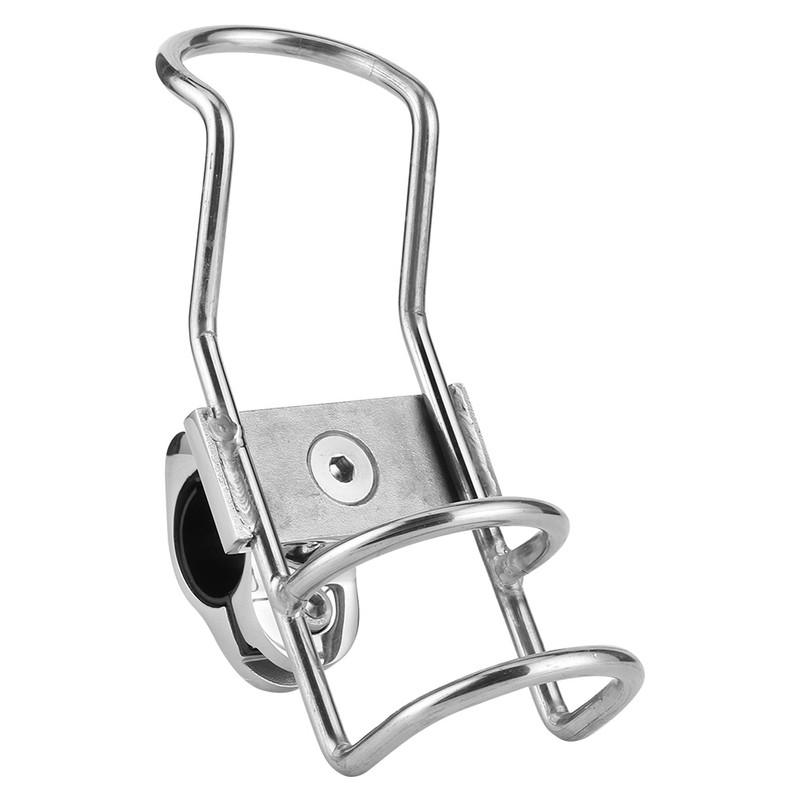 Fishing Rod Rack Stainless Steel Rail Mount Pole Bracket Support