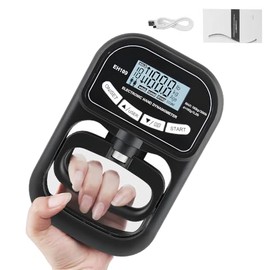 Dinamómetro Número de Mano, Medidor Número de Fuerza de Agarre, Medidor Compacto de Fuerza de Agarre, Soporta 180 kg/396 lb de Fuerza de Tracción, Núm