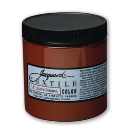 Jacquard Fabric Paint for Clothes - 8 Oz Textile Color Burnt Sienna Leaves Fabric Soft - Permanent and Colorfast - Professional Quality Paints Made in USA - Holds up Exceptionally Well to Washing…