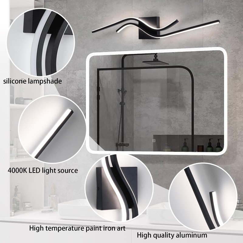 Sovinzert Modern LED Vanity Lights 31.5Inches Modern Bathroom Vanity Light