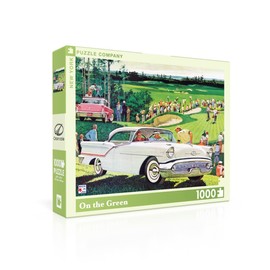 New York Puzzle Company - General Motors On The Green - 1000 Piece Jigsaw Puzzle for Family Game Nights