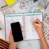 Poluma Medium Black Budget Planner 12 Month Money Management Organizer