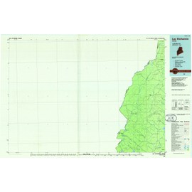 Maine Maps - 1986 Lac Etchemin, ME - USGS Historical Topographic Wall Art - 54in x 36in, Large Wall Art Map