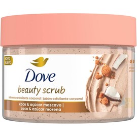 Dove Beauty Scrub Jabón Exfoliante Corporal Coco y Azúcar Morena, 280 g