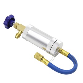 R134A A/C Oil Dye Injector 2oz Air Conditioning Oil Dye Filling Syringe Tool, with 1/2" Acme Male and 1/2" Acme Female for R134A Air Conditioning Universal A/C Injection Tool