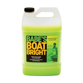 Babe's Boat Bright Spray Wax Cleaner | 1 Gallon Refill | Environmentally Safe, Non-Abrasive Marine Soap and Light Wax | Boat Wash for Gelcoat, Vinyl, Metal, and Glass