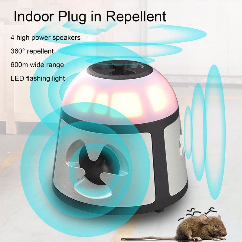 Electronic Mouse Repeller Strong Impulse Wave 360 Degrees Ultrasound Mice