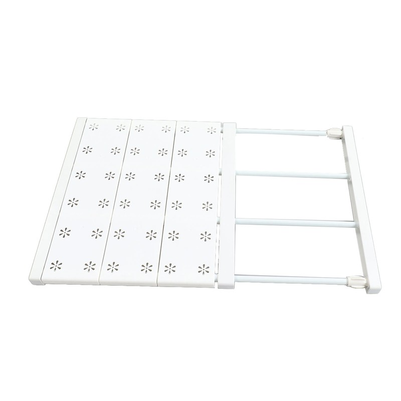 Tension Shelf Adjustable Space Saving Expandable Closet Organizer Dividers for