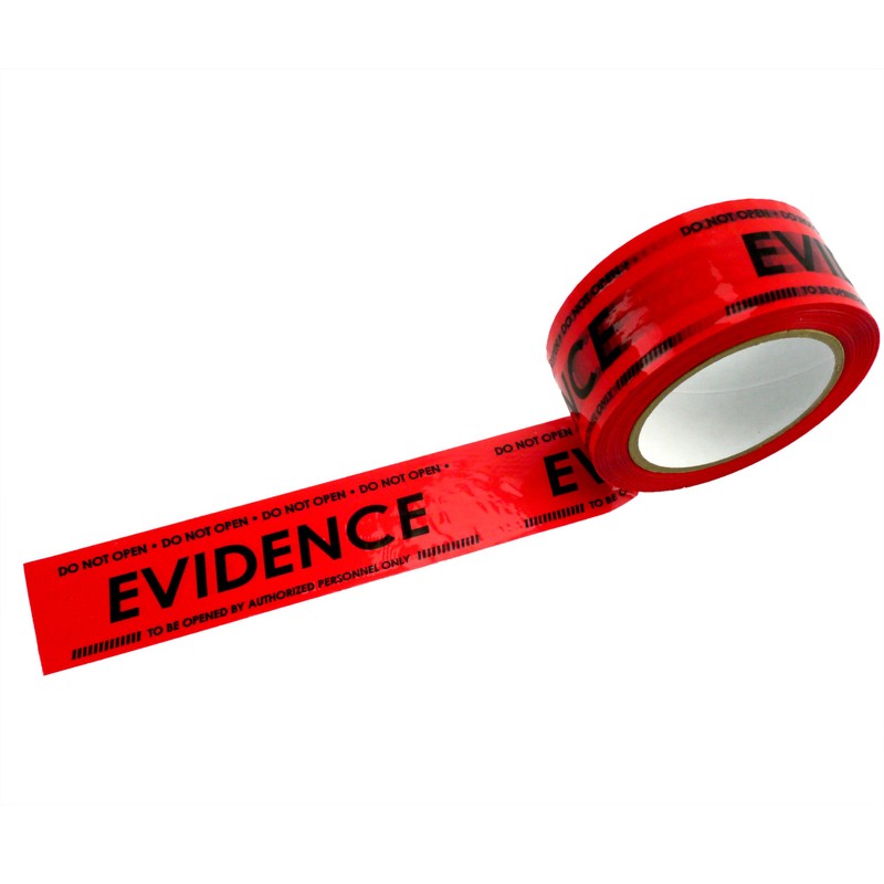 Crime Scene Evidence Box Sealing Tape, Red