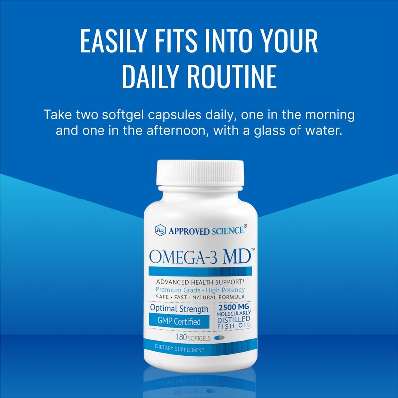 Omega-3MD - Fish Oil EPA & DHA - Improve Cognitive