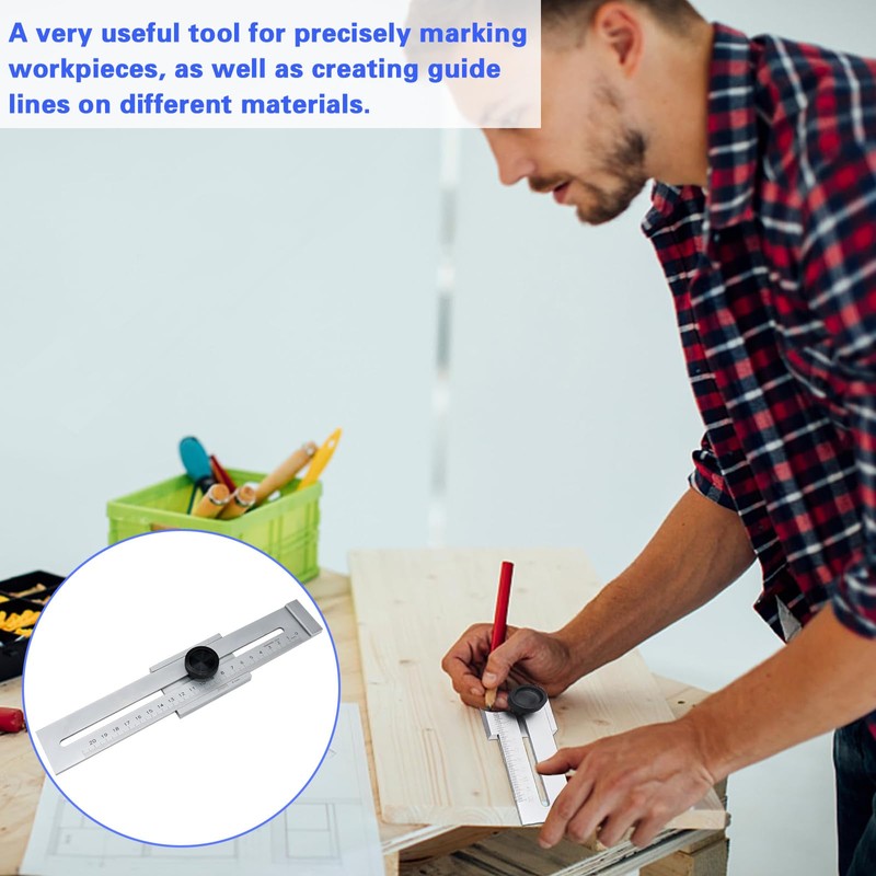 Precision Marking Gauge 200 mm, Marking Tool Metal, Marking Gauge