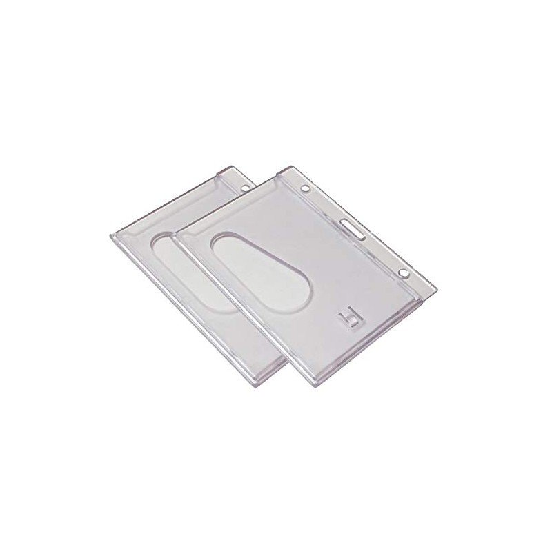 PCL Media ltd Clear Enclosed ID Card Holder, ID Badge