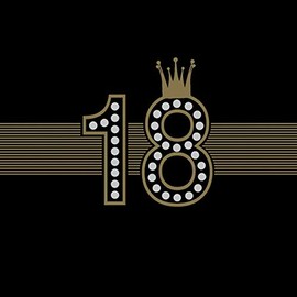 20 Napkins King with 18 Years | Birthday | Table Decoration 33 x 33 cm