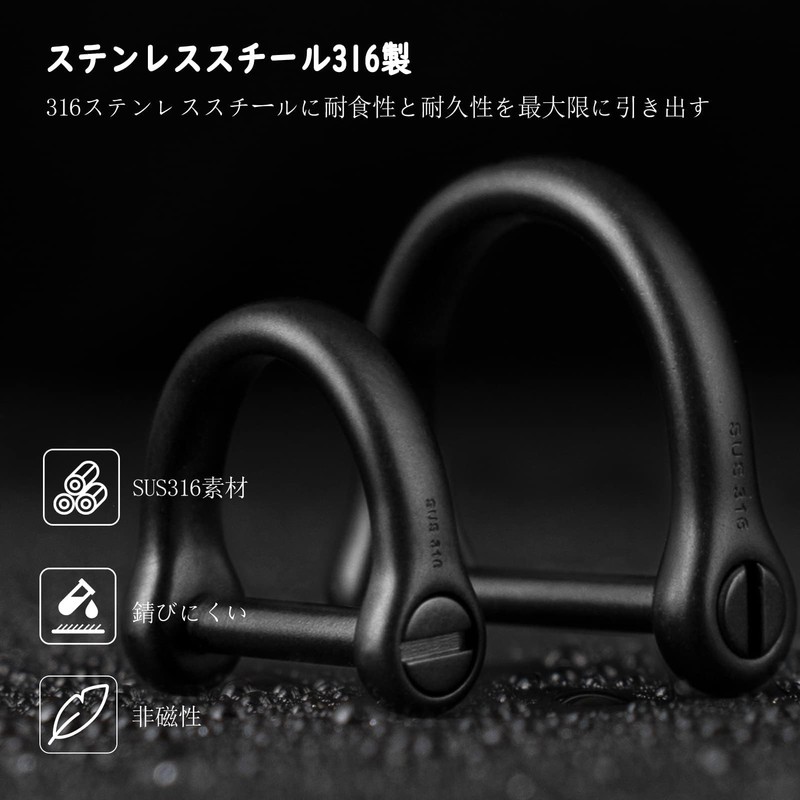 [TISUR] Key Ring, D-Ring for Smart Key, Stainless Steel, Keys,