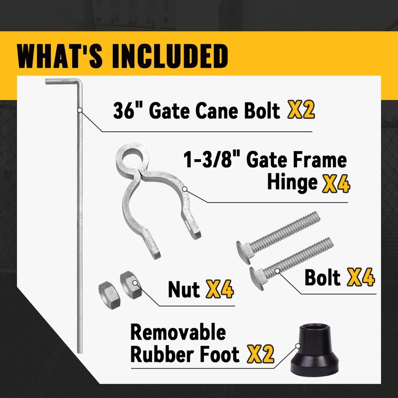 VIVIDA Gate Drop Rod 1-3/8" x 36" 2 Pack, Cane