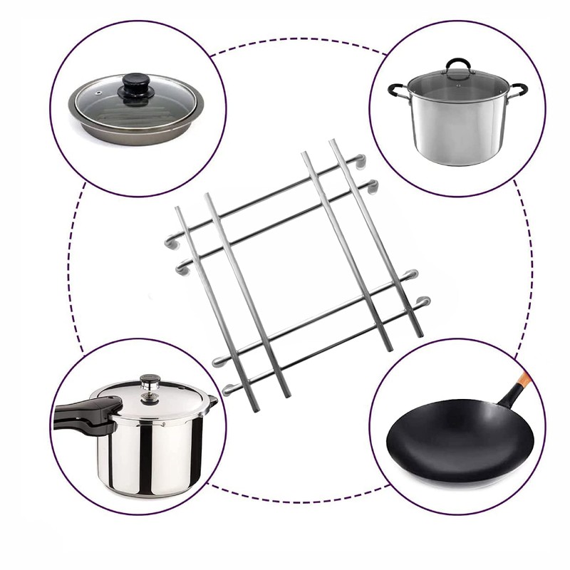SUL Stainless Steel Trivet, Pan stands for worktop-worktop savers for