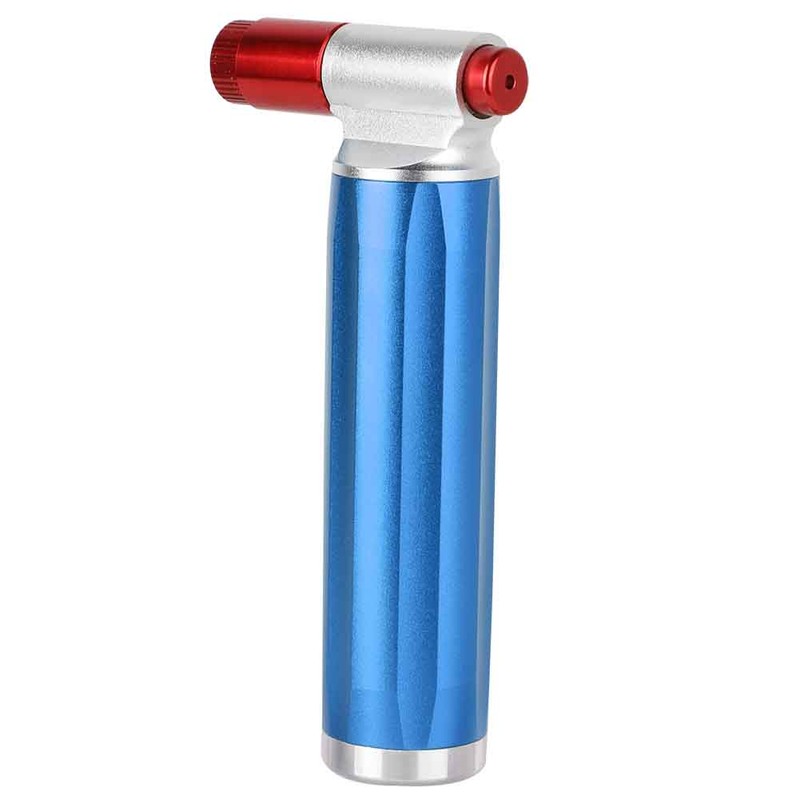 Mini Manual Portable Aluminum Emergency Inflator Pump for Bicycle (Blue)