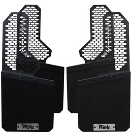 RENO Mud Flaps, Front & Rear Mud Guards Sides Splash Guards Heavy Duty Vehicle Sediment Protection Compatible with Universal Truck (4PCS)