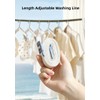 3.5M Adjustable Nylon Washing Line, Wide Webbing Clothes Rope with