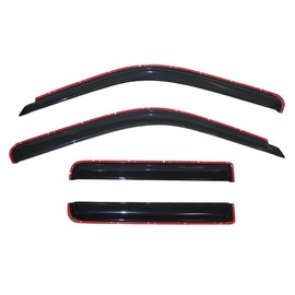 Deebior 4pcs In-Channel Style Sun Rain Guard Vent Shade Side Window Visors Wind Deflectors Compatible With 2001-2005 Explorer Sport Trac 1997-2001 Mercury Mountaineer 4-Door