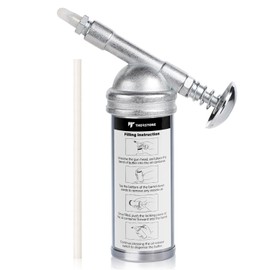 Thorstone Bicycle Push-Type Mini Grease Gun Kit | One Handed Operation | Needle Nozzle Easily Grease Small Fittings