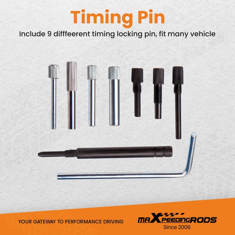 maXpeedingrods Engine Camshaft Timing Tool Kit, Camshaft Flywheel Locking Tool