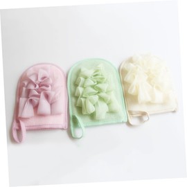 Ipetboom Soft Bath Sponge Pads Mesh Pouf Back Scrubber for Shower Bath Gentle Exfoliating Sponge for Body Random Color