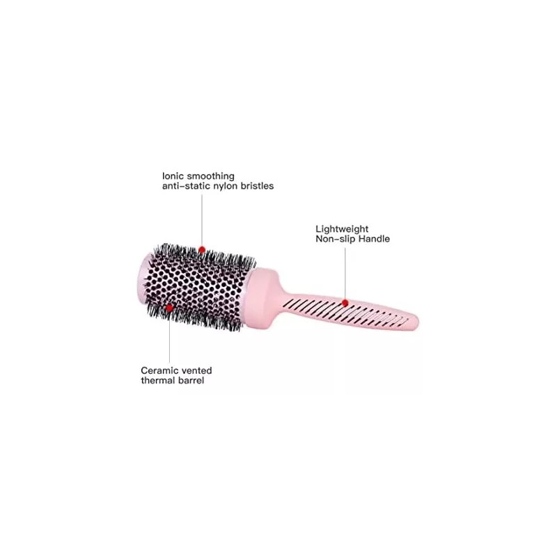 Perfehair Cepillo Redondo De Cerámica Grande Para Secado Con Secador,