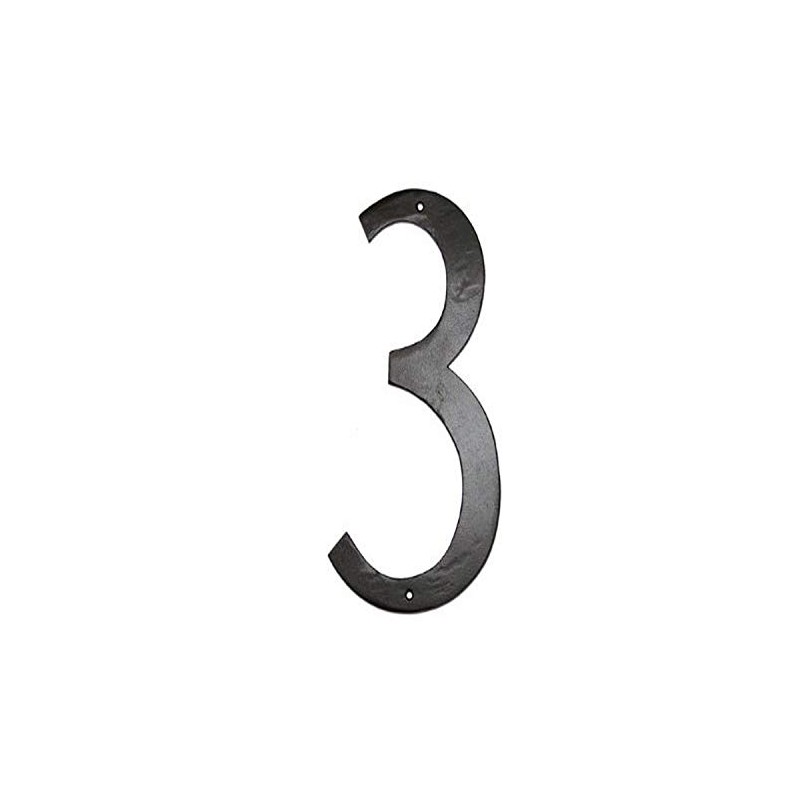 Montague Metal Products Standard Font Individual House Number, 3, 4-Inch