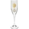 GRUSS & CO Champagne glass with "Happy Birthday" motif, printed