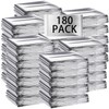 Macarrie 180 Pack Emergency Foil Thermal Blankets Silver Foil Survival