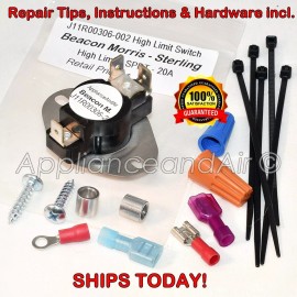Sterling Beacon Morris J11R00306-002 High Limit Switch + Hardware, SHIPS TODAY!