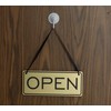 All Quality Open Closed Sign (Brushed Gold)